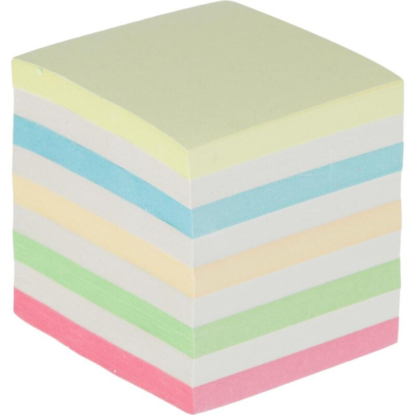 Блок для записей ATTACHE 9*9*9см. цветной, проклеен. (605145)