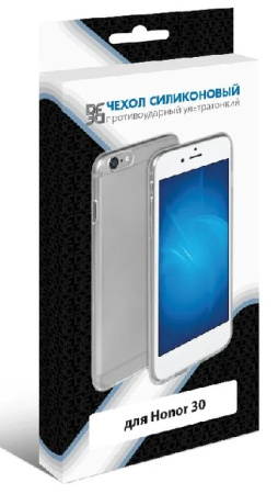 Чехол силиконовый для Honor 30 прозрачный DF hwCase-91