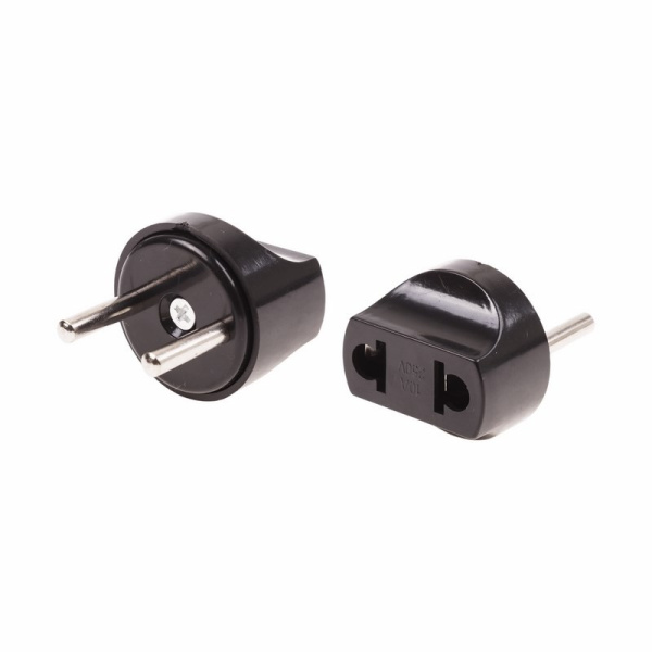 Переходник с китайской вилки на евро черный Rexant Питер 11-1067