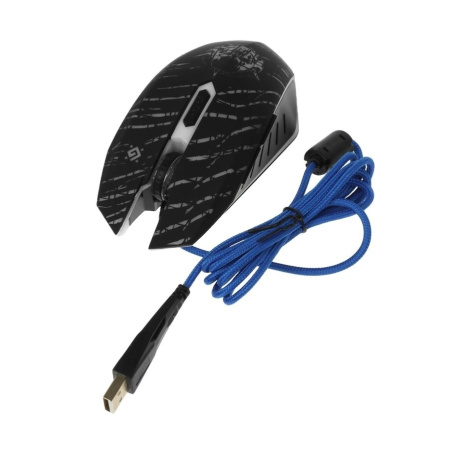 Игровая мышь USB Defender Dark Agent GM-590L оптика, 6 кнопок, 12800dpi
