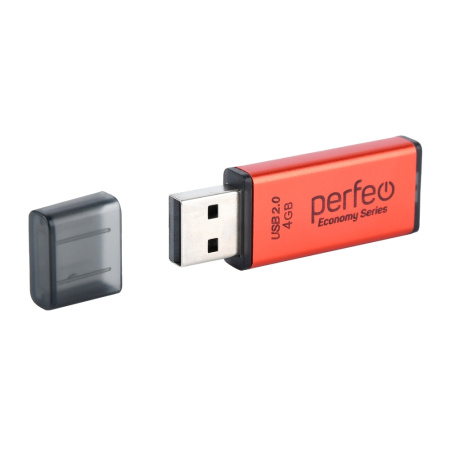 Флеш-накопитель USB2.0 4Gb Perfeo E03 (PF-E03R004ES) красный