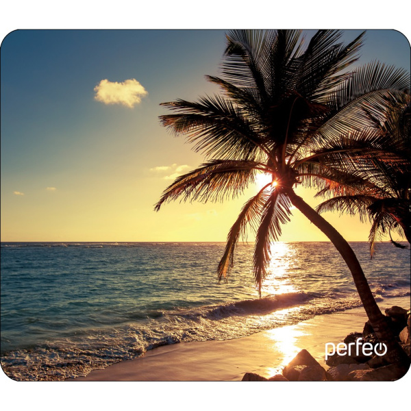 Коврик для мыши Perfeo "Пляж", Рис.5 (180*220*2 мм), ткань+резиновое основание