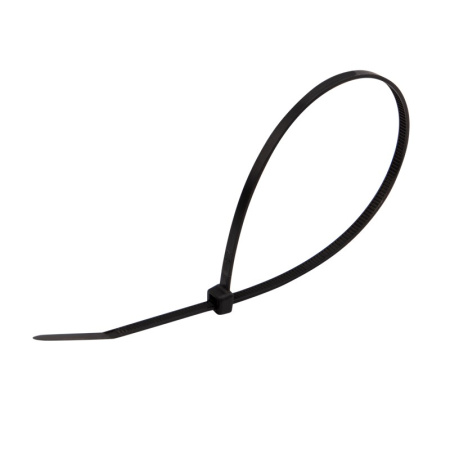 Стяжка(хомут) кабельная нейлоновая 250х3.6, черный, упаковка 100штук, Rexant 07-0251