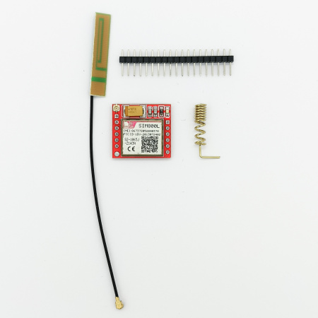 Модуль GSM GPRS SIM800L, Vdc3.7..4.2V, TTL, 25*23мм