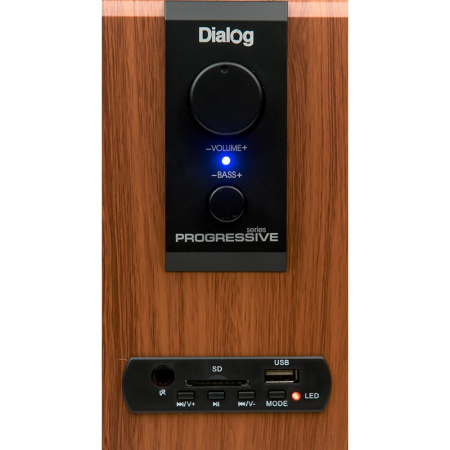 Актив.колонки 2.1 Dialog Progressive AP-150 10Вт, USB/SD, питание от сети, MDF, Brown