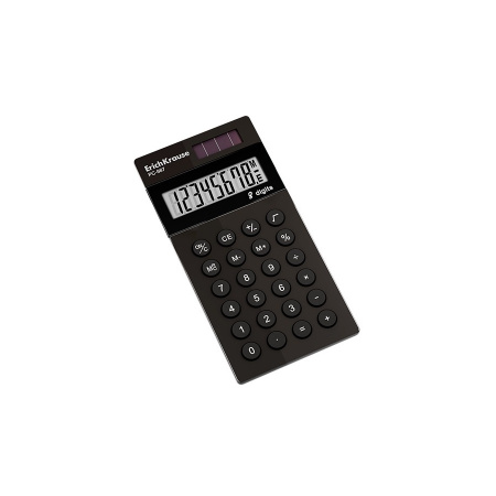 Калькулятор ErichKrause PC-987 8-разрядов, карманный, черный (62008)