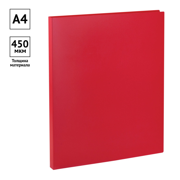 Папка с пружинным скоросшивателем OfficeSpace 15мм. 450мкм. красная (FS3_318)