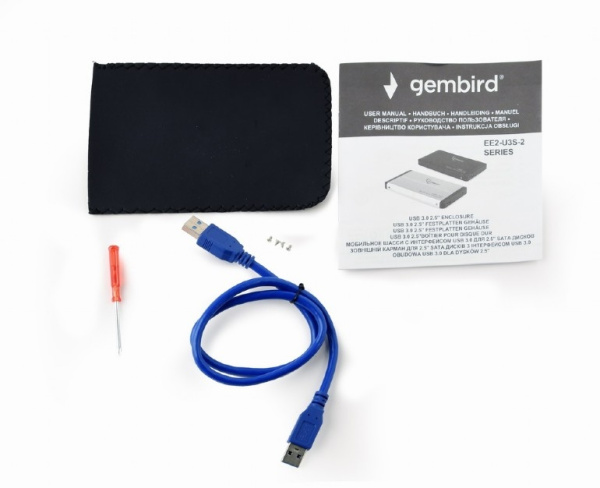 Внешний бокс для HDD 2.5" USB_3.0 Gembird EE2-U3S-2-B синий