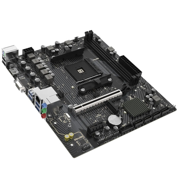 Мат.плата SocAM4 AMD A520 Sapphire A520M-E (mATX,2DDR4,M.2,PCI-E16,PCI-E,HDMI,VGA,PC4800)