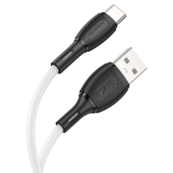 Кабель USB Type-C (m) - USB(m) BOROFONE BX86, 1м, 3.0A, белый