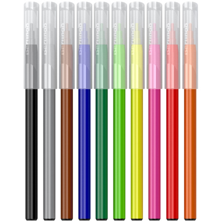 Фломастеры 10цв. BERLINGO "Замки" смываемые (WP00210)