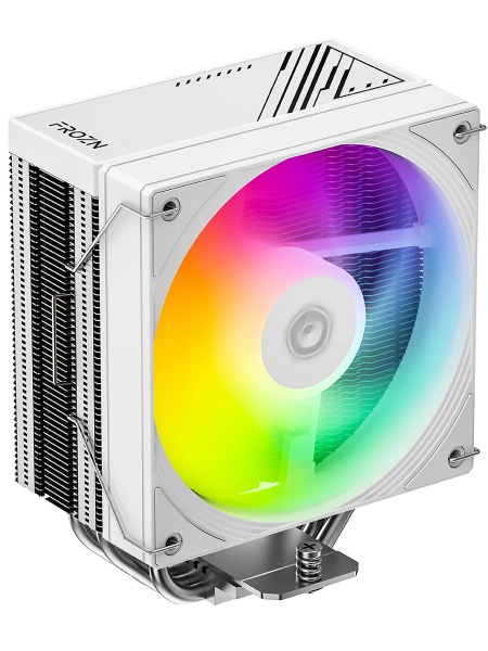 Кулер S115х/1200/1700/1851/AMx ID-Cooling FROZN A410 SE ARGB WHITE (180W/120mm/300-2000rpm/ARGB/4 тепл.трубки,белый)