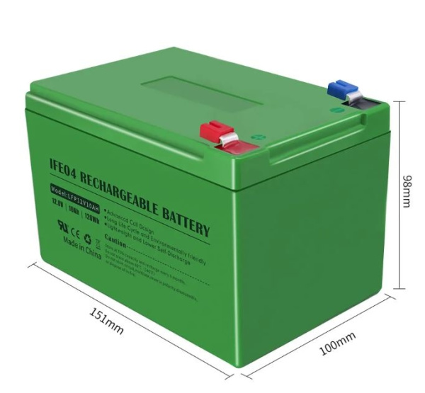 Аккумулятор LiFePO4 12V, 10Ah, 151*100*98mm, ток разряда до 20а, для охранно-пожарной сигнализации