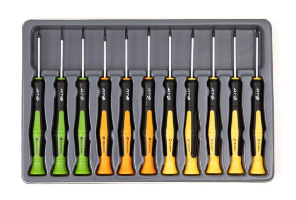 Набор отверток Дело техники 781571, SL1.5 SL2.0 SL2.5 PH000 PH00 PH0 T5 T6 T7 T8 T9, 50мм