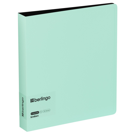 Папка 4 кольца BERLINGO "Instinct" A5, 35мм. 700мкм, D-кольца, с внутр. карманом, мятный (RB4_A5520)