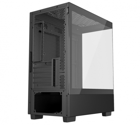 Корпус mATX Б_БП Powercase Vision Micro M (USB, Audio,TG,черный)[CVMMB-L0]