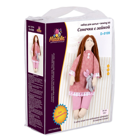 Набор для шитья "Miadolla" D-0109 Сонечка с зайкой