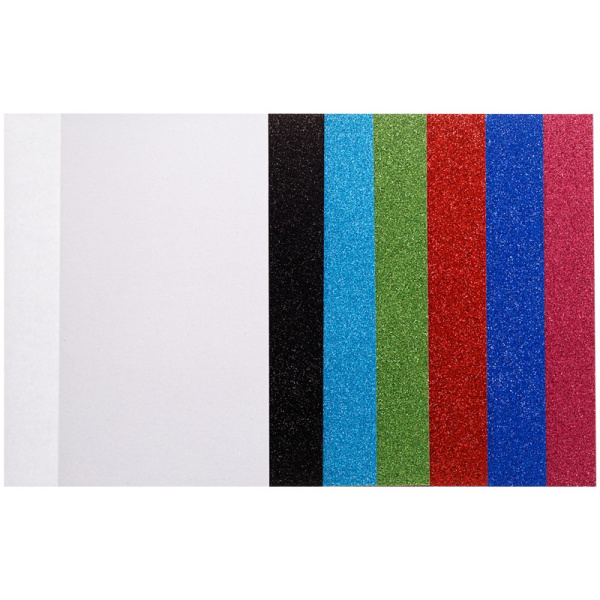 Бумага цветная А5 Мульти-Пульти "Приключения Енота" 7л., 7цв., с блестками (ЦБ7А5б_16846)