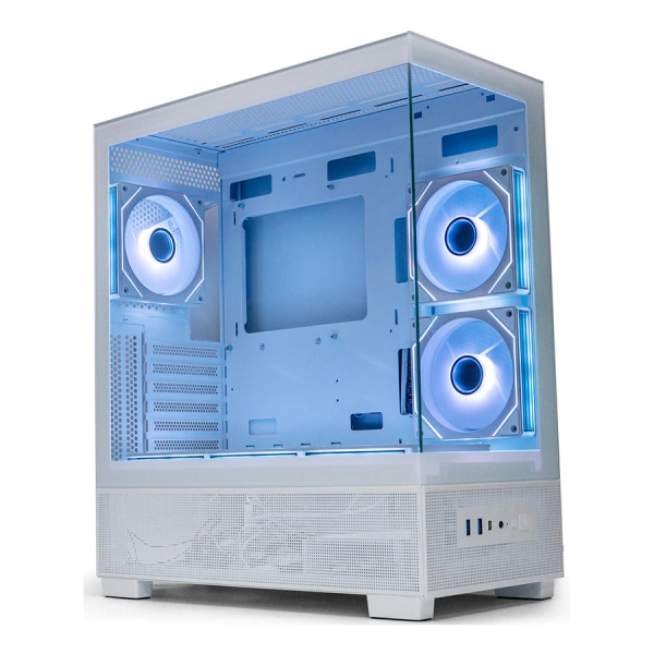 Корпус ATX Б_БП XASTRA Q500 6ARGB-C10-UC White (USB3.0,Audio,белый,6х120мм ARGB,ARGB+PWM HUB 10port,Type-C,CPU Cooler до 160мм, VGA до 405мм,"аквариум