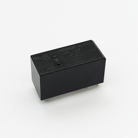 Реле электромагнитное DC  5в,  8а, DPDT, 29*12.7*15.7мм, Omron G2RL-24 5VDC