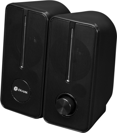 Актив.колонки 2.0 Оклик OK-120U 6Вт,питание от USB, черный