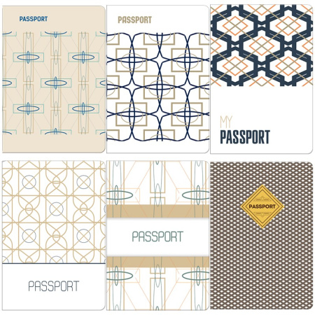 Обложка для паспорта OfficeSpace, фотопечать, ПВХ, "In brown" ассорти 201786
