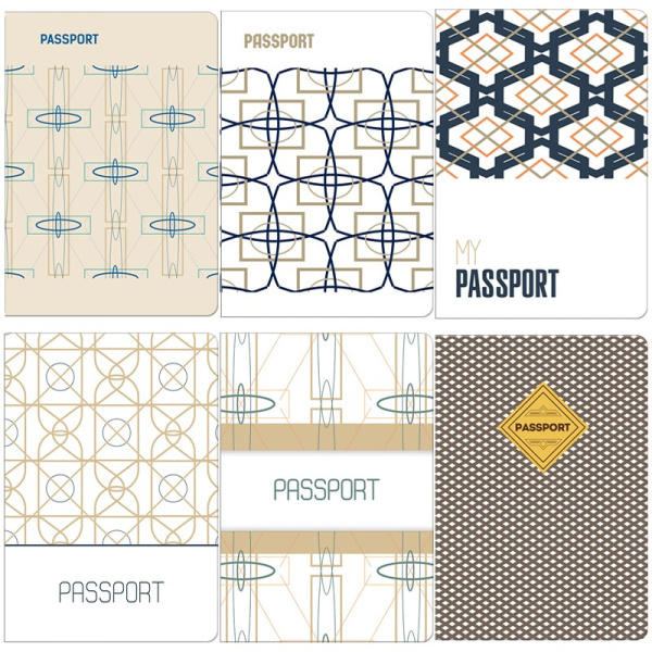 Обложка для паспорта OfficeSpace, фотопечать, ПВХ, "In brown" ассорти 201786