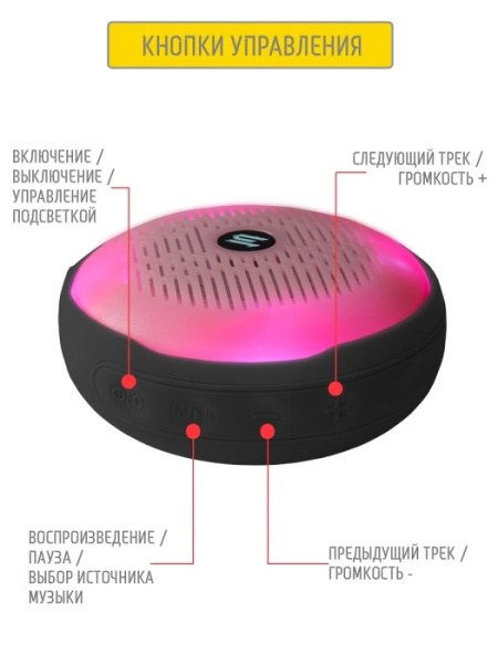 Портативная колонка Jet.A PBS-25 Bluetooth 1x3Вт 400mAh Черный