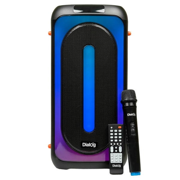 Портативная колонка Dialog AO-150 60вт. Bluetooth, FM, USB, SD, LED, караоке с микрофоном