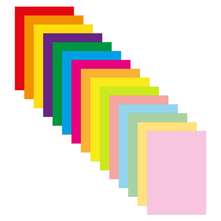 Бумага цветная А4 150л. BRAUBERG 80г/м2, (15 цветов, 10 листов) 116648