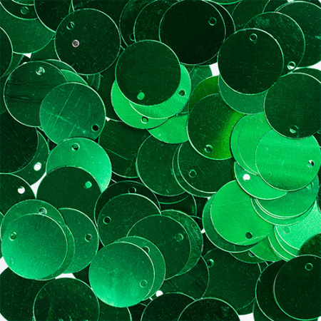 Пайетки "Zlatka" россыпью ZF-27 15 мм 10 г №08 зеленый