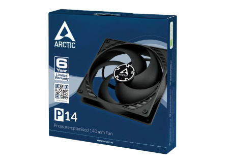 Кулер в корпус 140x140x27 Arctic P14 Black/Black (ACFAN00123A)