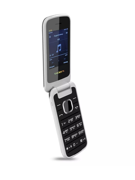 Сотовый Texet TM-325 Антрацит 2sim/2.4"/320*240/microSD/Bt/1000мАч/раскладушка