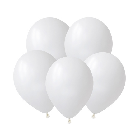 Шары воздушные "К 10 Пастель, Белый, White " набор, 50шт. (310100-50)