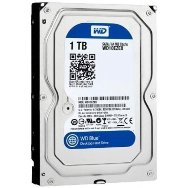 Жесткий диск HDD 1,0Tb WD WD10EZEX Blue,7200,64Mb