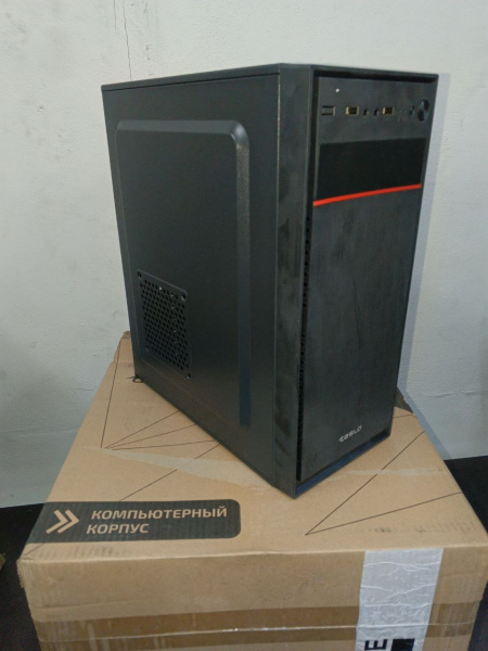 Распродажа! Корпус ATX Б_БП TESLA 3205BM (вмятина на боковой глухой крышке)