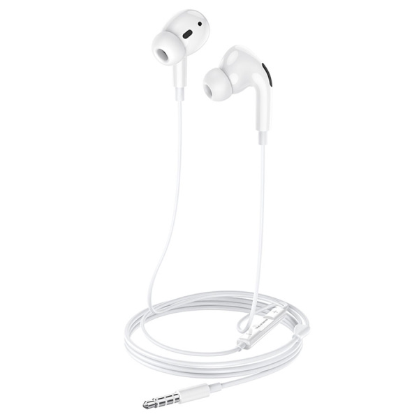 Гарнитура проводная BOROFONE BM30 Pro вставные, кабель 1.2м, белый