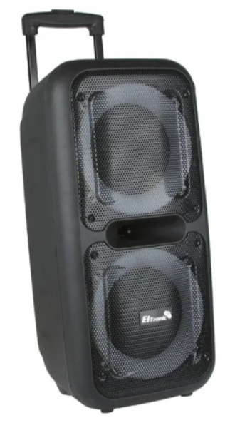 Портативная колонка ELTRONIC 20-07 DANCE BOX 200 динамик 8" 2шт. 80Вт, Bluetooth, TWS, FM, USB,  mic