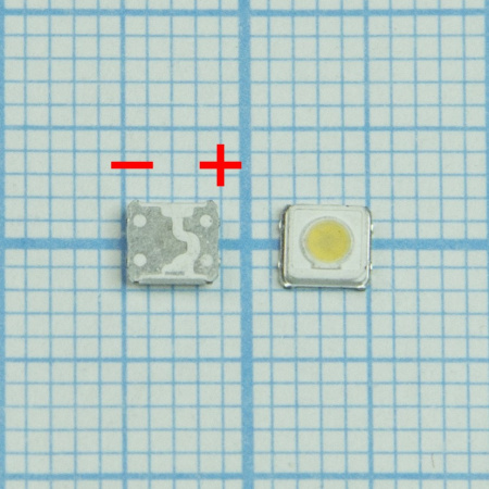 Светодиод 3535 3V 1W (3.0V-3.6V max350mA) для подсветки матриц SPBWH1332S1BVC1BIB