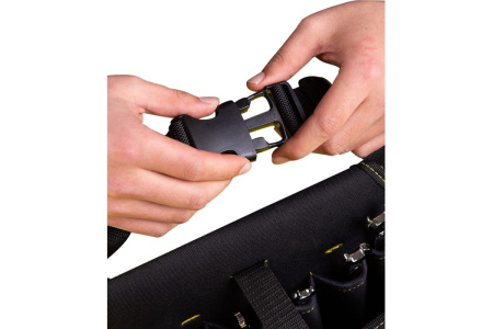 Сумка на пояс монтажника Deli DL-P5  270 x 190 x 140мм, 7 карманов, ткань Оксфорд 600D