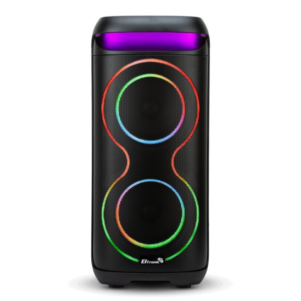 Портативная колонка ELTRONIC 30-44 DANCE BOX 800 динамик 6.5" 2шт. 80Вт, Bluetooth, TWS, FM, USB,  mic