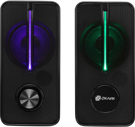 Актив.колонки 2.0 Оклик OK-120U 6Вт,питание от USB, черный