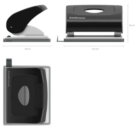 Дырокол Erich Krause "Elegance" на 20л. ассорти (15133)