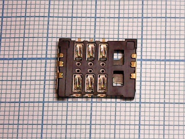 Коннектор SIM Sony D2005/D2105 (E1/E1 Dual)