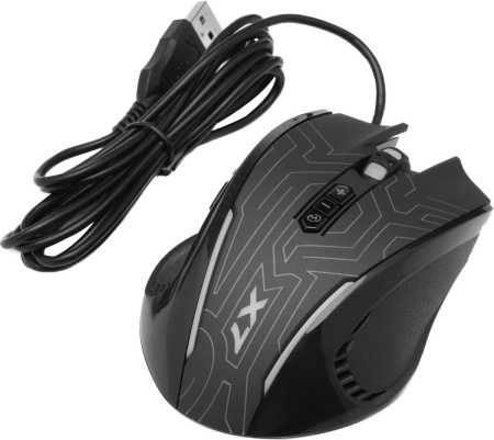 Игровая мышь USB A4Tech X87 Maze оптическая, 8кн, 2400dpi, Black