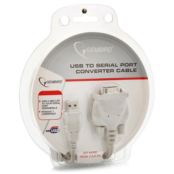 Переходник USB=>COM Gembird/Cablexpert UAS111 1.8м_кабель-адаптер
