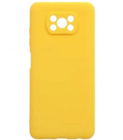 Накладка для Poco X3/X3 Pro Zibelino Soft Matte желтый,защита камеры (ZSM-POCO-X3-YEL)