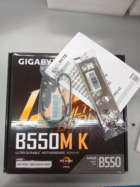 Распродажа! Мат.плата SocAM4 AMD B550 Gigabyte B550M K (техническое обслуживание)