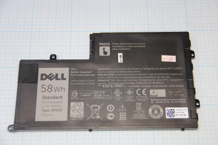 Батарея для Dell 15-5542 5547 5442 5447 (11.1V 3950mAh)  p/n 0PD19, 01V2F, 01V2F6, 58DP4