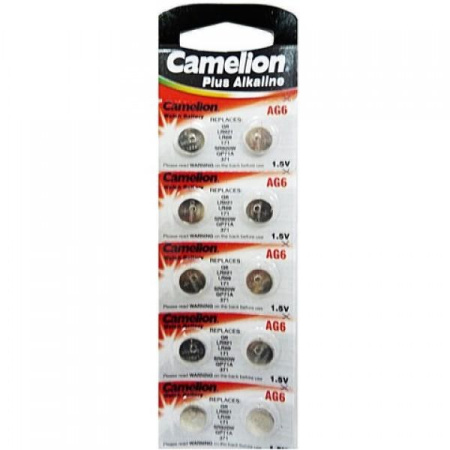 Батарейка AG6 (LR69, LR921, 171), 1.5в, Camelion,  1шт